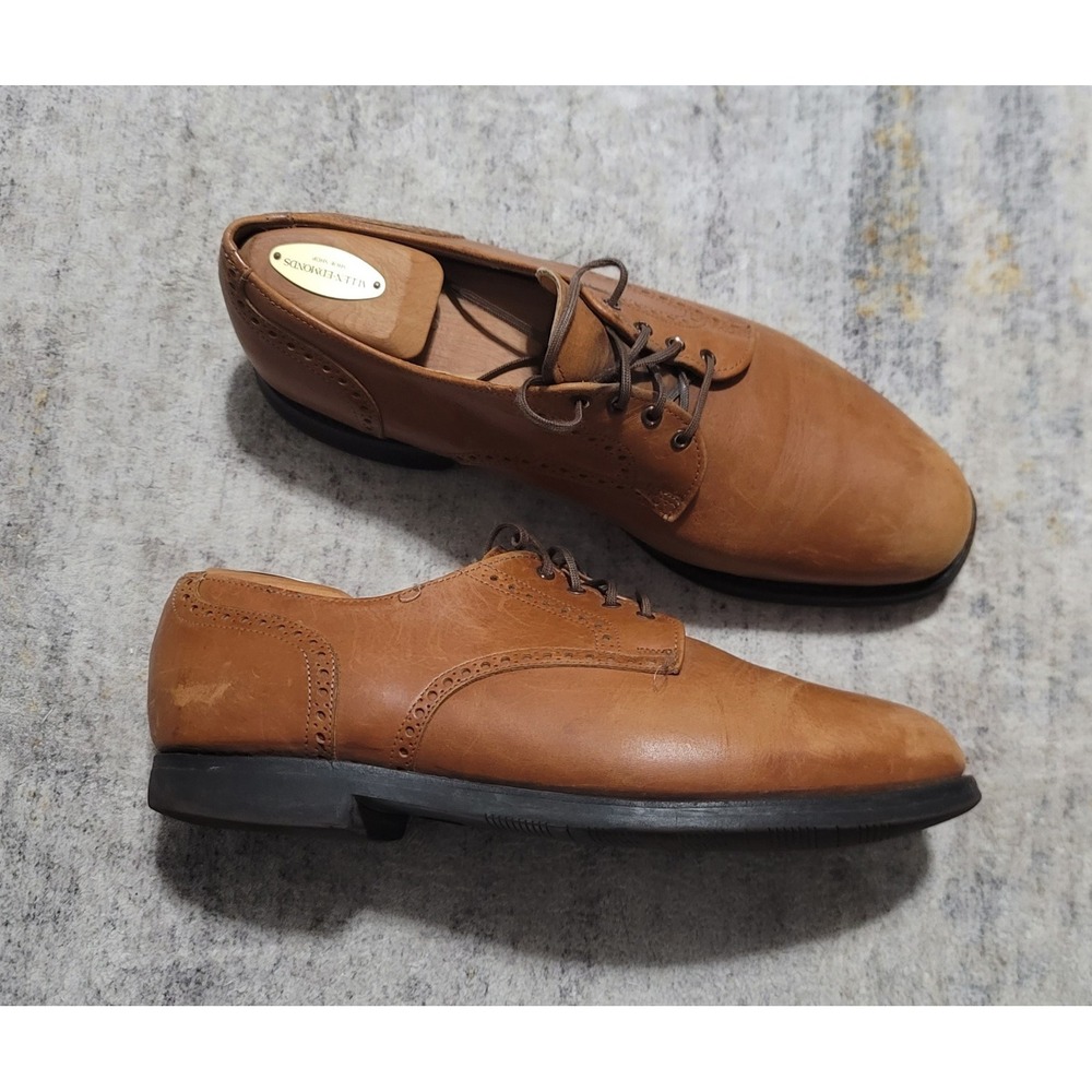Allen Edmonds Corporate Casuals Derby Brown Walnut Leather Shoes Men Size 10.5 D - Picture 3 of 14